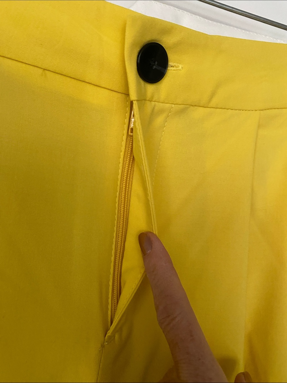 Zara Wide-Leg Pants Gold Yellow Mustard Bloggers Relaxed Fit XS NWT - Picture 8 of 15